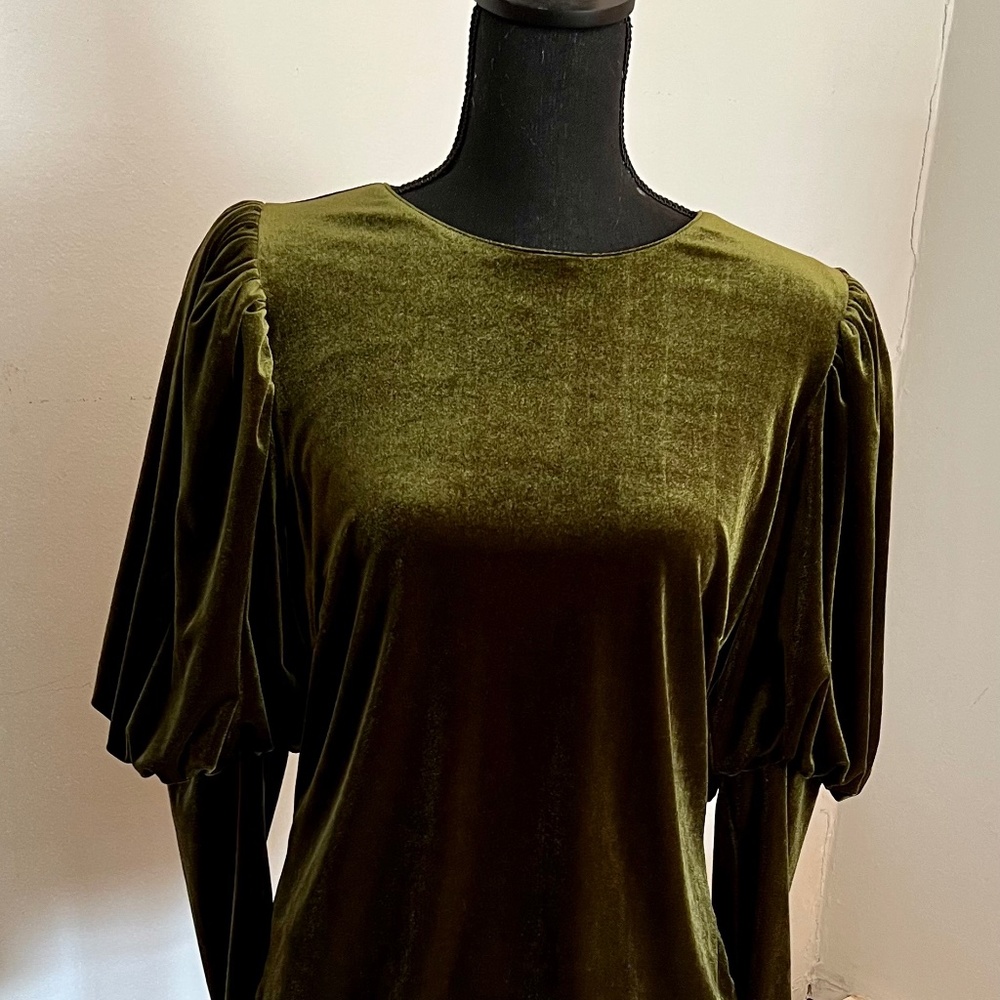 Sunday in Brooklyn faux velvet shirt, romantic style